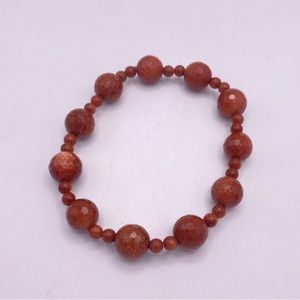 Stretchy Goldstone Bracelet